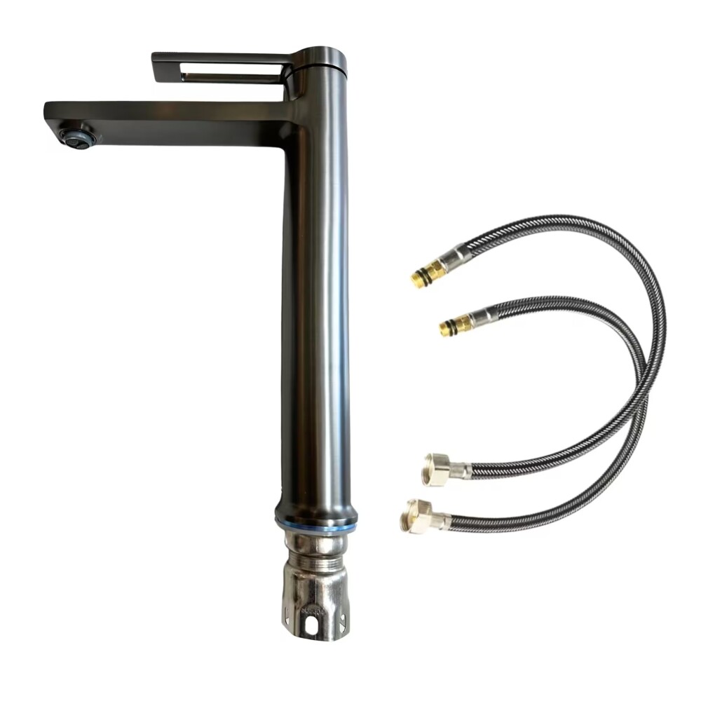 Grifería de lavatorio Monocomando de mesada Alto Elar Grafito Grifería De Lavatorio Monocomando De Mesada Alto Elar Grafito