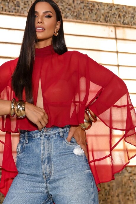 Blusa Chauane Bordeaux
