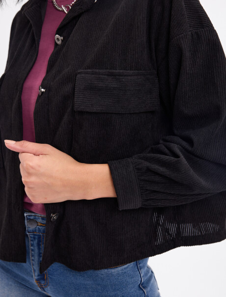 Campera pana Dayana negro