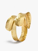 Brazalete Con Efecto Doble dorado