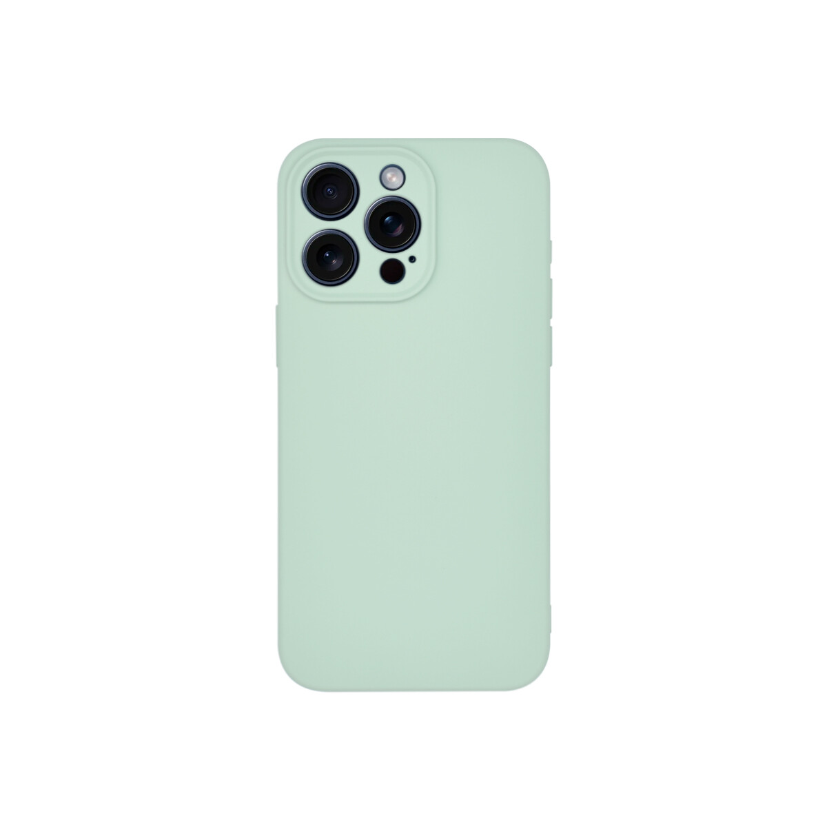 Protector iPhone 15 Pro engomado color verde pastel 