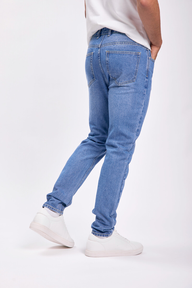 Pantalón jean slim Azul Medio