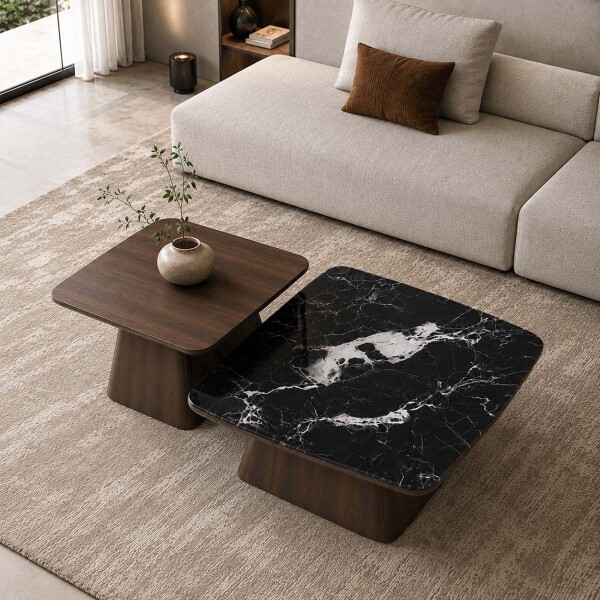 MESA DE CENTRO NERO Nogal - UNICO