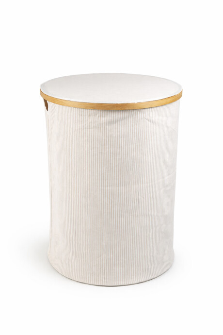 Cesto Aurien A Rayas C/tapa Estampado 1