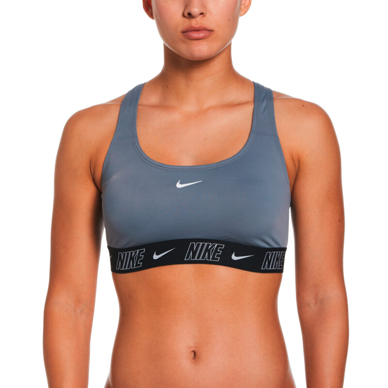 Traje de Baño Racerback Bikini Top de Niños Gris