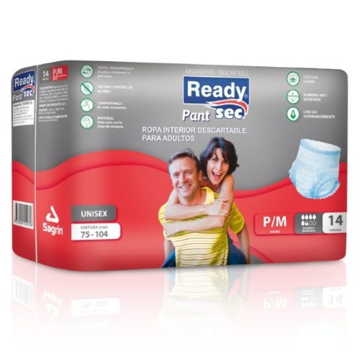 Pants para Adulto Readysec P/M 14 Unidades 