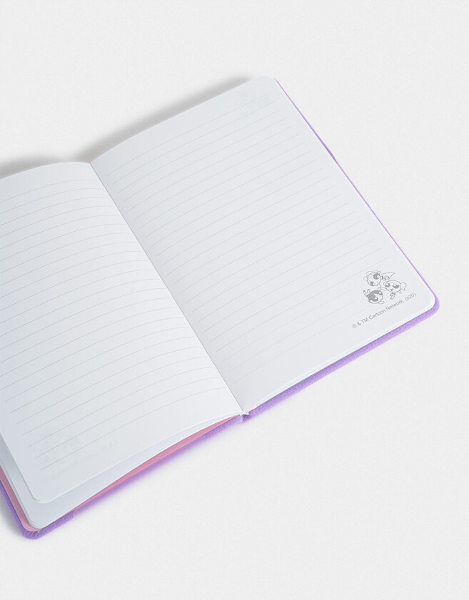 Anotadores Cuadernos y Memos Cuaderno A5 Parches "chicas Superpoderosas" - Violeta Lila