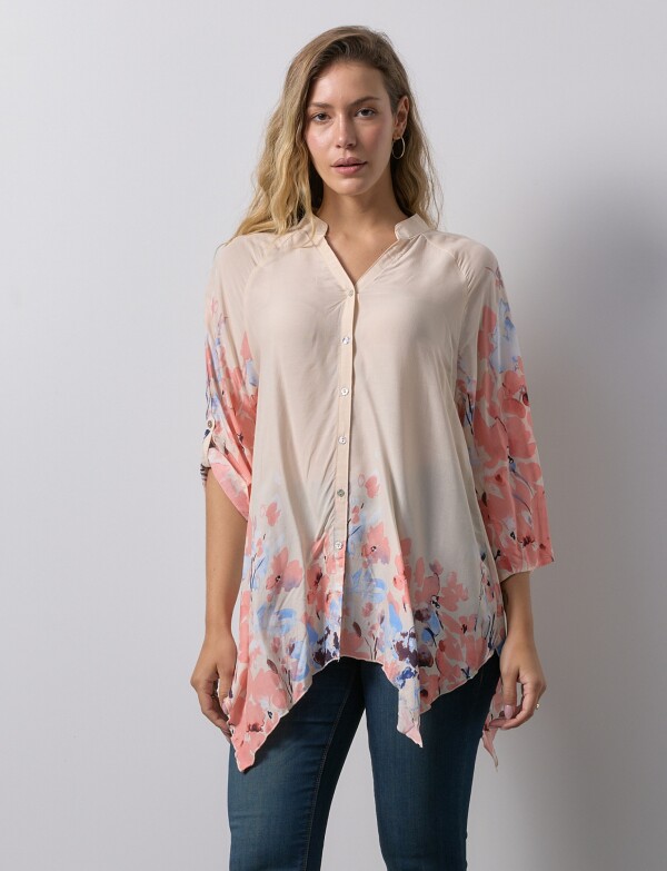 Blusa Printed BEIGE/MULTI