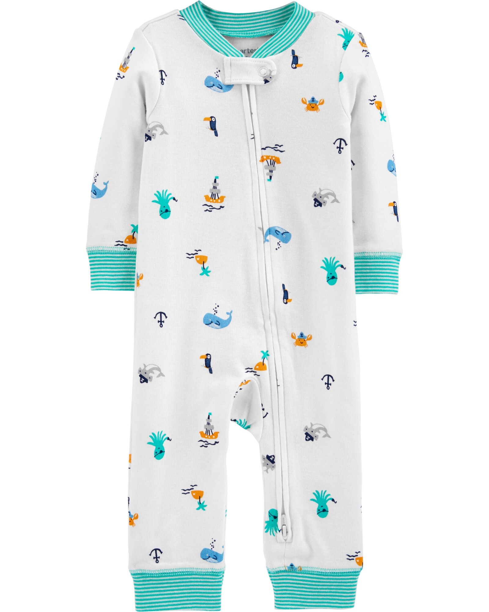 Pijama de algodón estampado Sin color