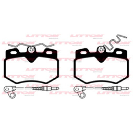 PASTILLAS DE FRENO CITROEN - PEUGEOT CITROEN C15 CON SENSOR X4 LITTON PASTILLAS DE FRENO CITROEN - PEUGEOT CITROEN C15 CON SENSOR X4 LITTON