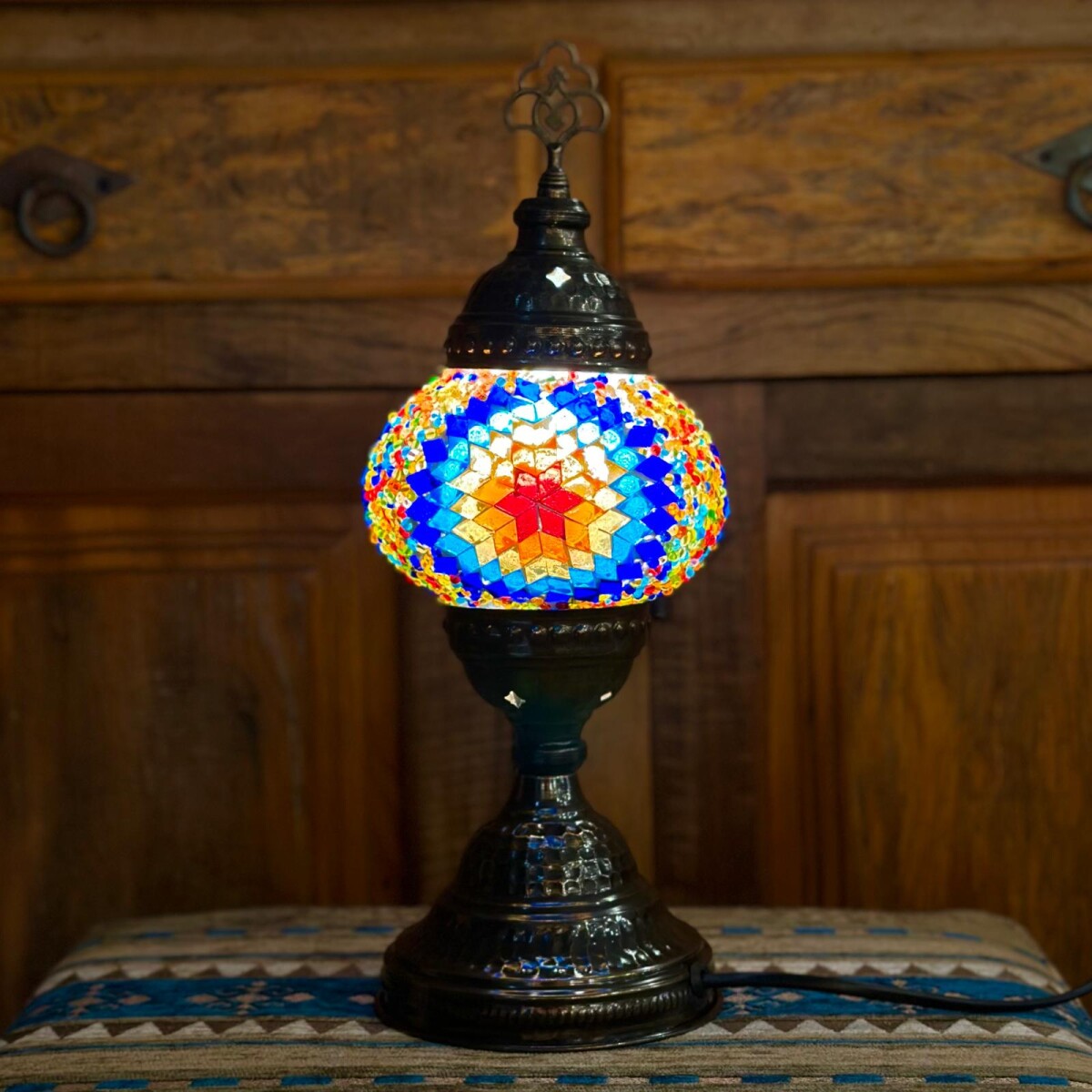Lámpara vitraux de mesa TM12 - Multicolor 