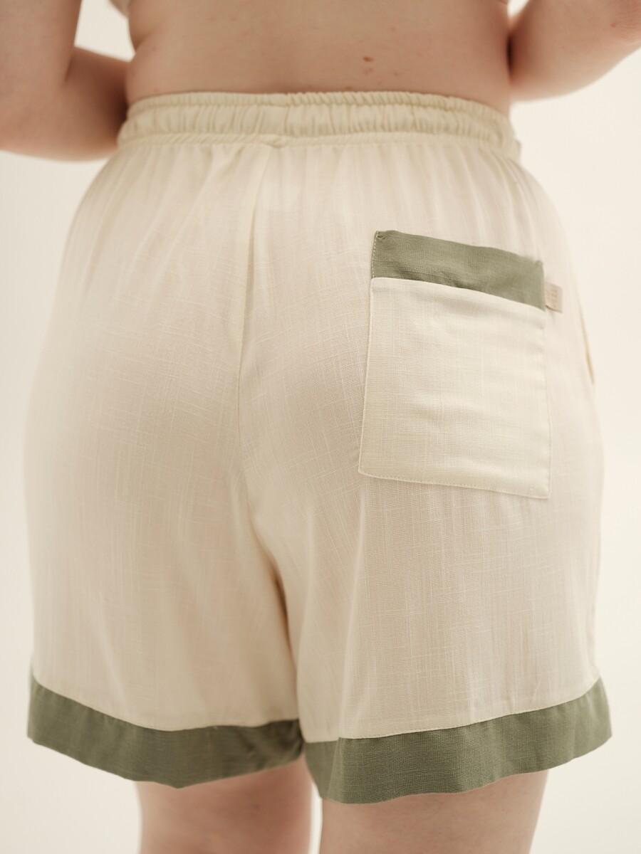 Beach cover up - Short Francis [SH10] - Verde 