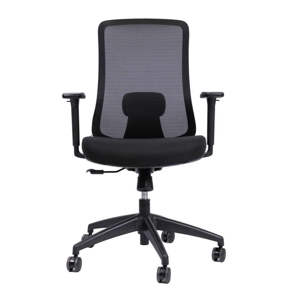 SILLA DE OFICINA POLIPROPILENO-Y-FIBRA-DE-VIDRIO NEGRO LANDO