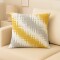 Funda de almohadones lisa 43 x 43 cm RAYAS MOSTAZA
