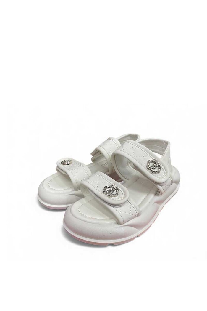SANDALIA KIDS BIGBUG 2 VELCROS BI258 Blanco