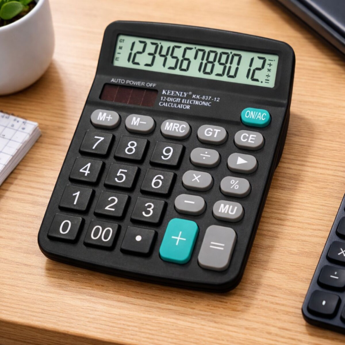 CALCULADORA ELECTRONICA 12 DIGITOS KK-837-12 