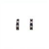 Caravanas Medio aro-Plata 925-Piedra Zafiro y zirconia-CA3269 conpiedra