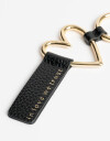 Llavero Cuero/PU Llavero Y Bag Charm De Strap Corazón - Combinacion Bicolor
