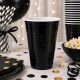 Vaso 350ml Diferentes colores x50un Negro