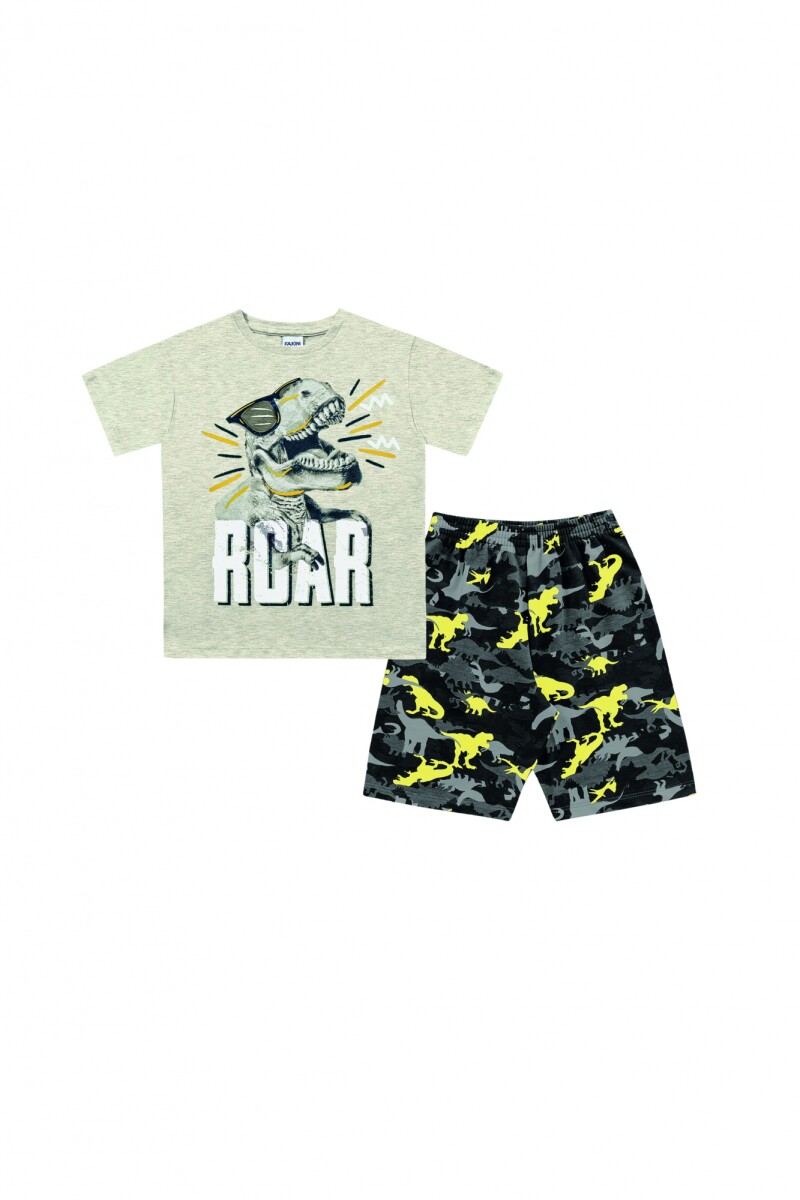 Conjunto para niños (camiseta y shorts) GRIS