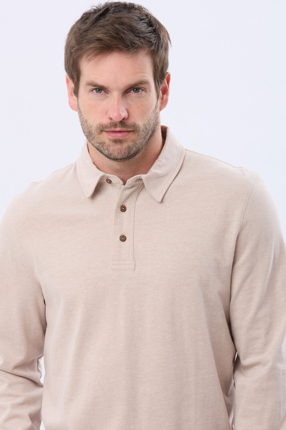 REMERA POLO DE ALGODON Beige