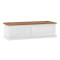Baul Pie de Cama Línea Naturale Blanco/Roble
