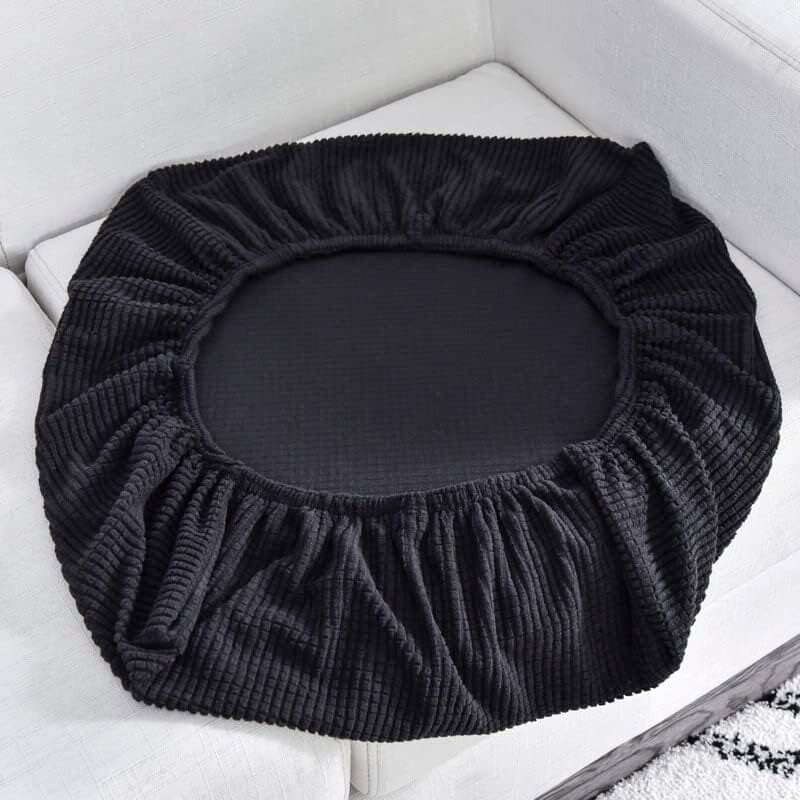 Funda para almohadón de sillón negro