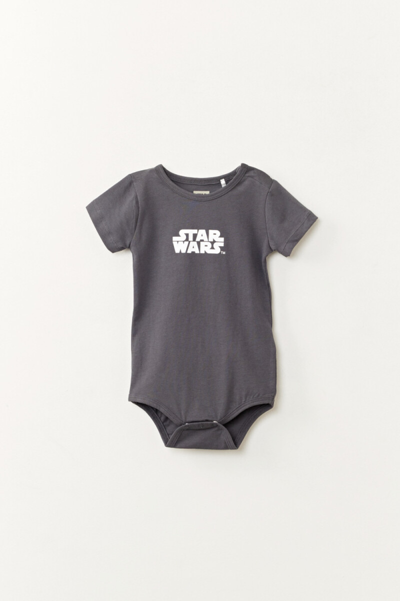 Body manga corta Star Wars Gris Oscuro