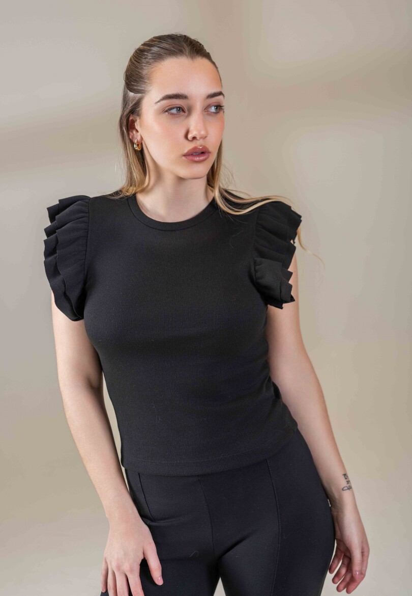 Musculosa Flamingo Negro