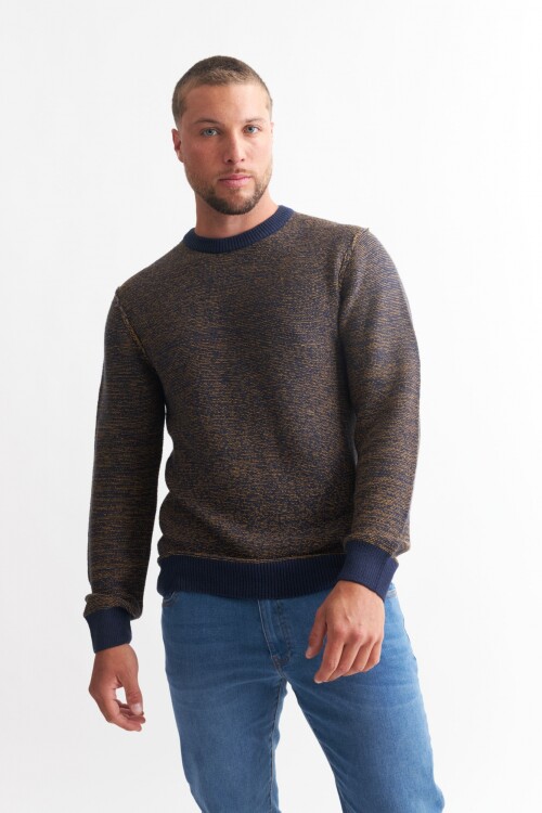 Sweater melange AZUL MARINO