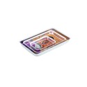 SET ASADERAS RECTANGULAR ALUMINIO X 3 PIEZAS PLATEADO