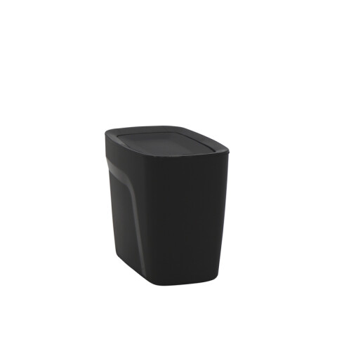 Papelera "COMPACTO" 6.5 Lt. en polipropileno negro -TRAMONTINA TD0463
