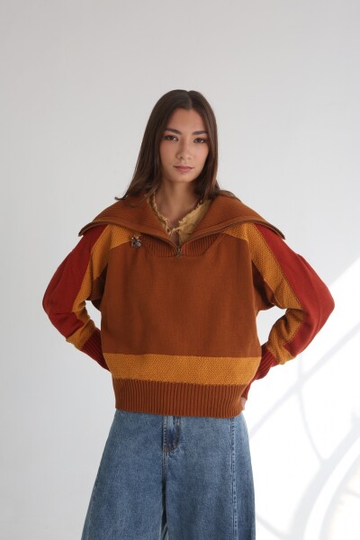 BUZO ZIP Camel Y Terr