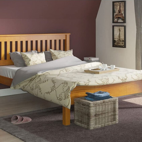 Cama 2 plazas Linea Parma Miel