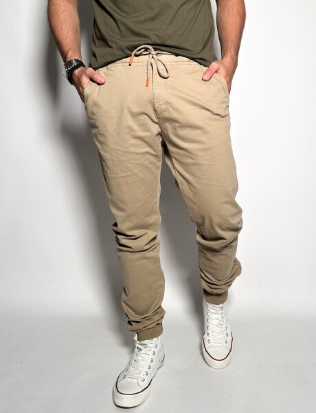 Pantalon con puño Jonas Beige