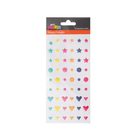 PEGOTINES ESTRELLAS MULTICOLOR PAPEL WSTI198