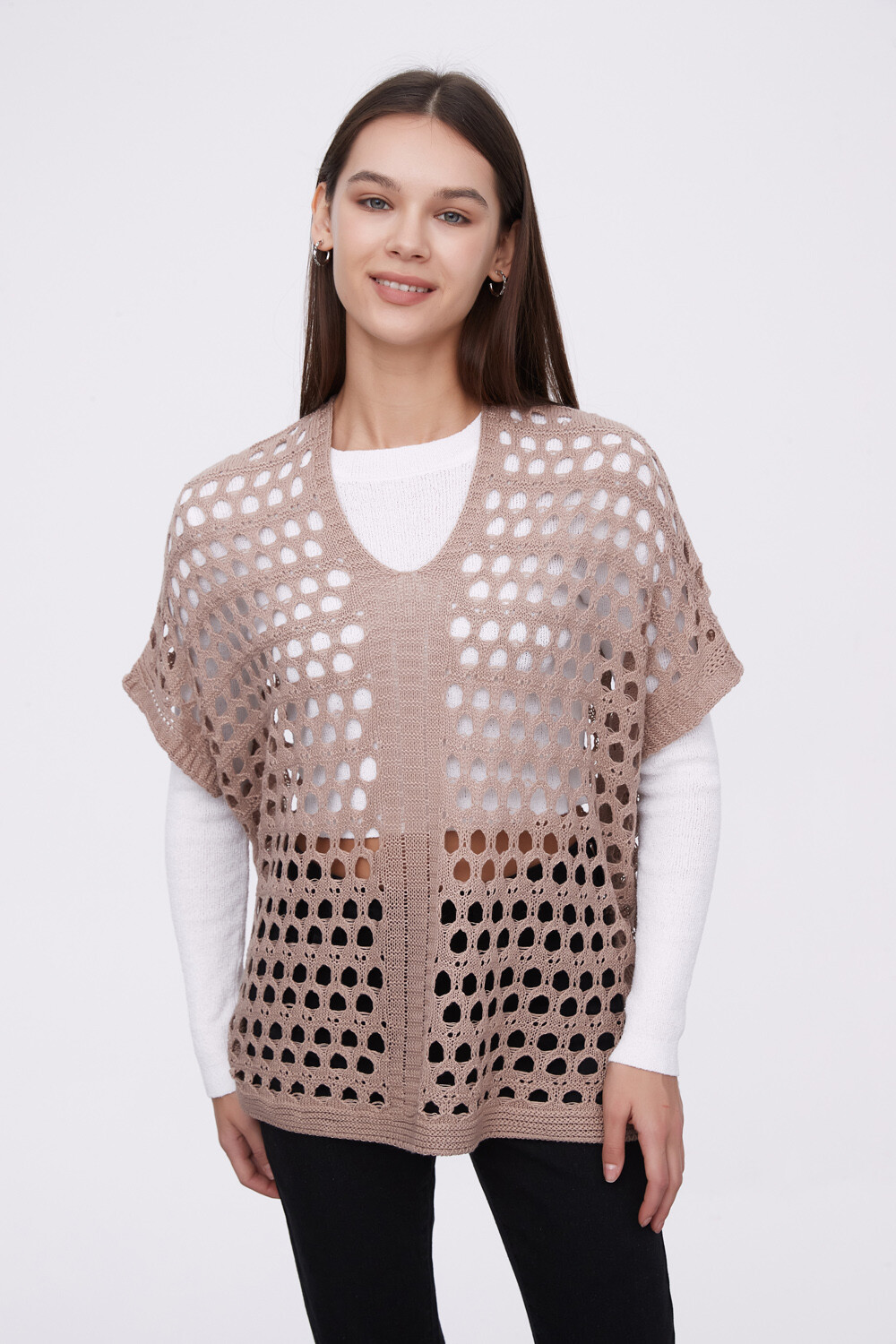 Poncho Almar Beige Oscuro