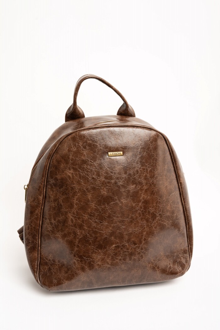 Mochila Cuero Vegano Chocolate