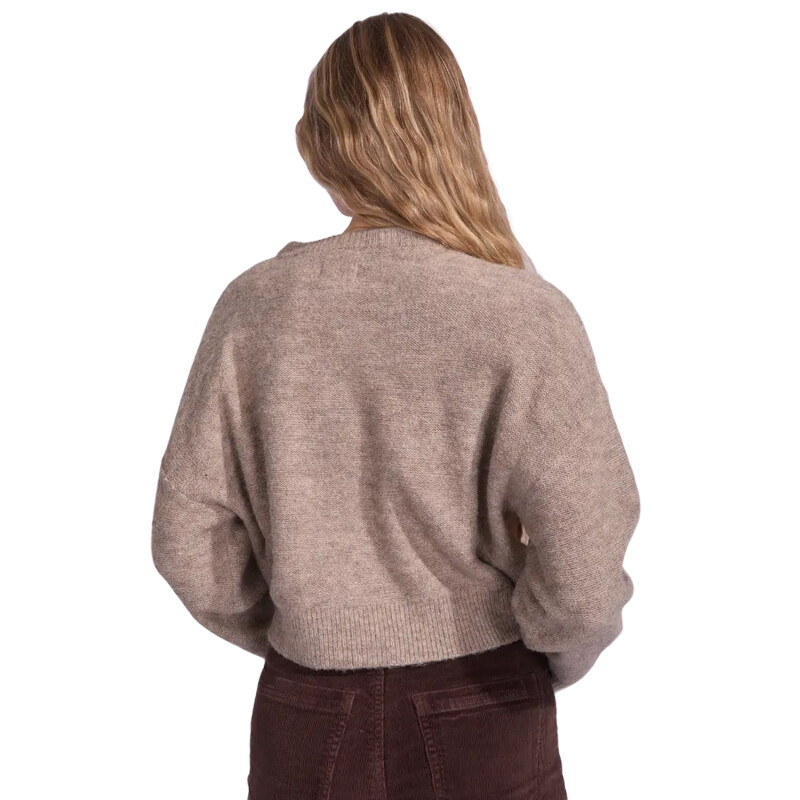 Buzo Rhythm Blanca Floral Crop Cardigan - Beige Buzo Rhythm Blanca Floral Crop Cardigan - Beige