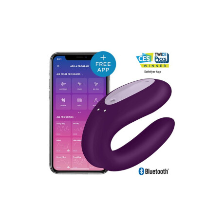 Vibrador Mando A Distancia Bluetooth Satisfyer Double Joy Vibrador Mando A Distancia Bluetooth Satisfyer Double Joy