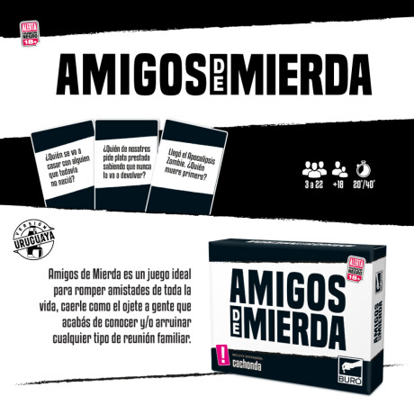 Juego de Cartas Amigos de Mi3rda ADM Sc