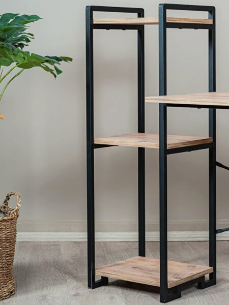 ESCRITORIO CON ESTANTERIA NEGRO