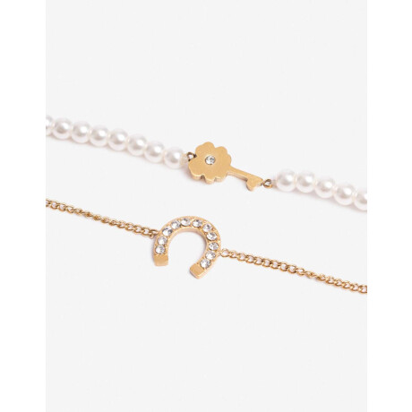 Set De Pulseras Flexibles Acero Dorado