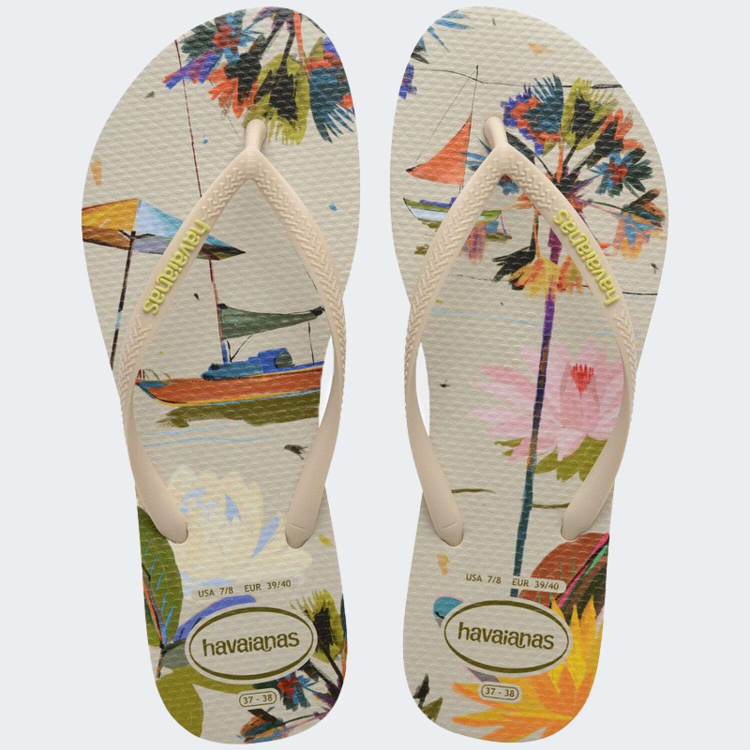 Ojotas Havaianas Slim Summer Bliss Beige — Inbox