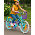 Bicicleta Rodado 20 Multicolor Canasto y silla trasera Violeta
