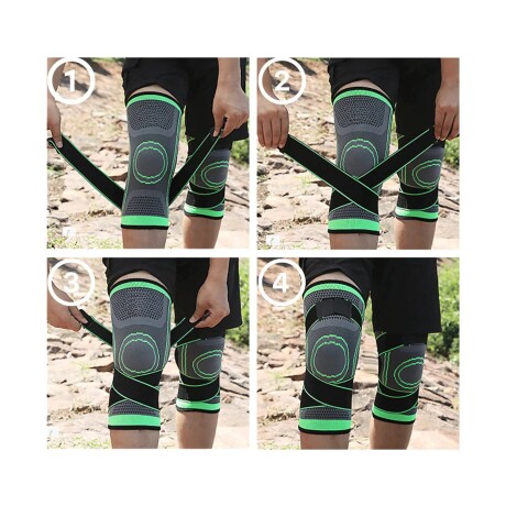 RODILLERA DE ULTRA COMPRESIÓN UN PAR S-XL VERDE