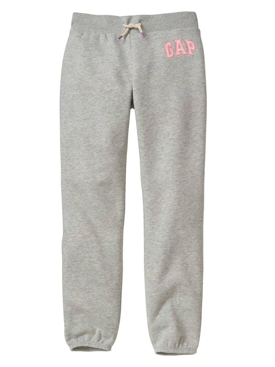 Pantalon Deportivo Logo Con Felpa Gap Niña - Heather Grey 