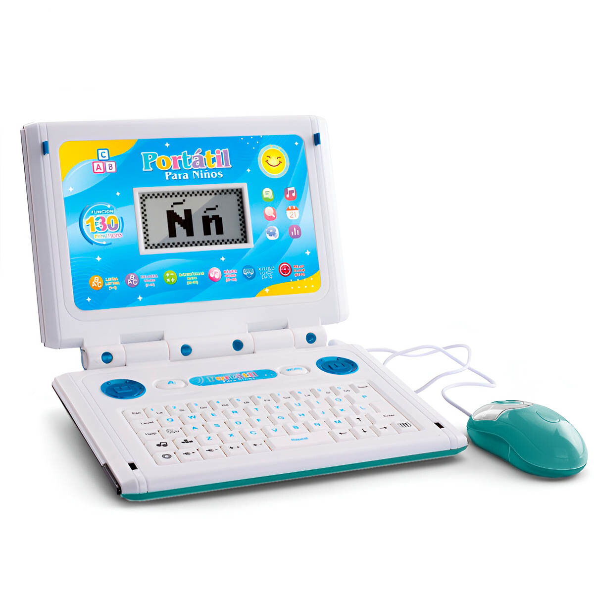 Computadora Laptop Infantil Educativa En Español - Azul 