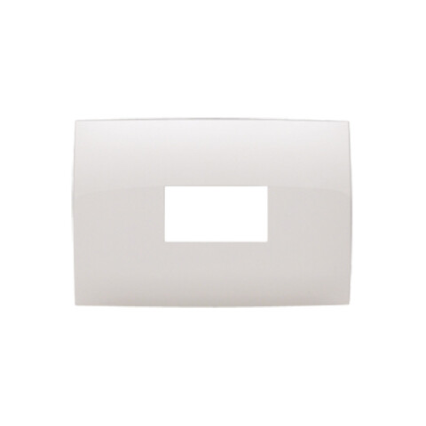Plaqueta p/1 módulo vertical - Presta blanco C51514