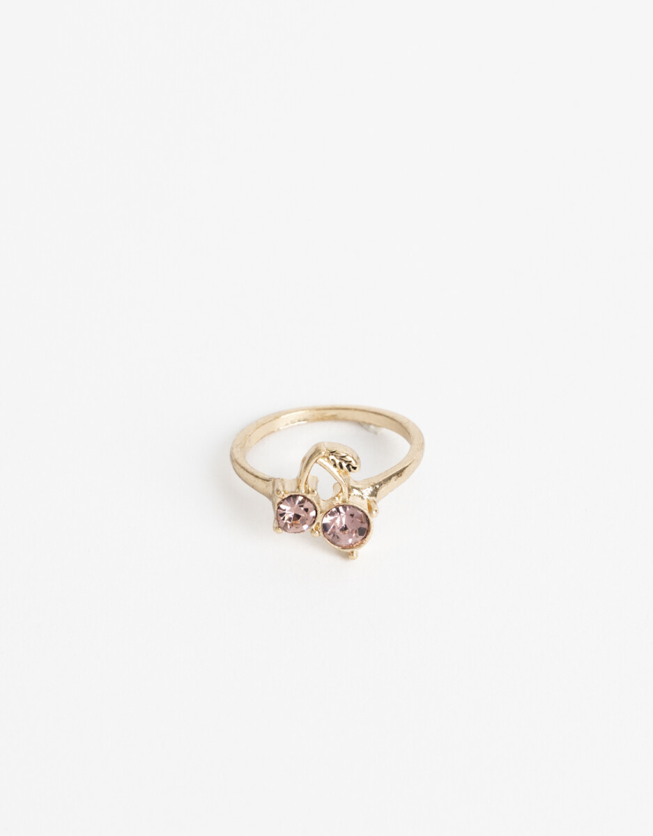 Anillo Metal Con Charm 